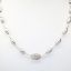 Picture of 18k White Gold Station Necklace with Diamond Accented Center Station