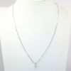 Picture of 14k White Gold Necklace with Pear Cut Diamond Pendant