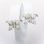 Picture of 18k White Gold & Diamond Butterfly Earrings 