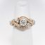 Picture of 14k Rose Gold & Diamond Engagement Ring by Adrianna Papell