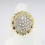 Picture of 14k Yellow Gold & Diamond Cluster Men's Ring 