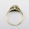 Picture of Antique Edwardian Era 14k Yellow Gold & Old European Cut Diamond Solitaire Engagement Ring 