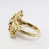 Picture of Edwardian Revival 14k Yellow Gold Filigree, Diamond & Ruby Ring 