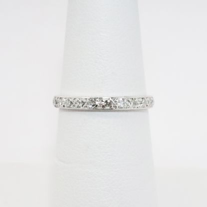 Picture of Vintage Platinum & Diamond Eternity Style Wedding Band 