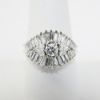 Picture of 18k White Gold, Round & Baguette Cut Diamond Ring 