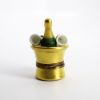 Picture of Retired Limoges Porcelain Gold Champagne Bucket with Bottle & Glasses Trinket Box by La Gloriette