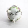 Picture of Retired Limoges Porcelain Footed Egg Shaped Trinket Box with Rose Motif