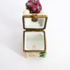 Picture of  Rare Retired Porcelain Rose Bush Topiary Trinket Box by Romance Limoges