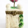 Picture of  Rare Retired Porcelain Rose Bush Topiary Trinket Box by Romance Limoges