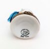 Picture of Retired Limoges Porcelain Wedding Bell Trinket Box with Bride & Groom Inside by Parry Vieille