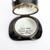 Picture of Retired Limoges Porcelain Black Top Hat with White Gloves Trinket Box by Chamart