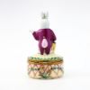 Picture of Limoges Porcelain Girl Rabbit With Umbrella Checking For Rain Trinket Box