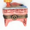 Picture of Rare Retired Writing Desk Trinket Box With 'Surprise' Pince Nez Glasses by Chanille Limoges