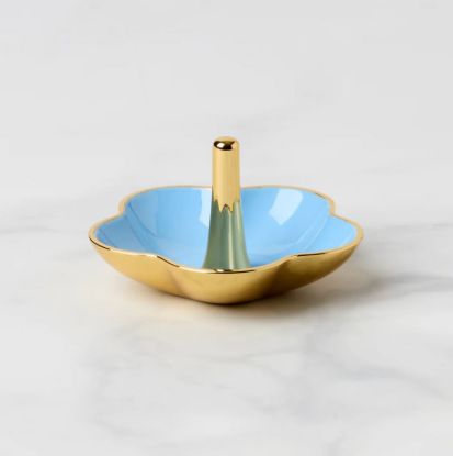 Picture of Metal Ring Dish, Blue