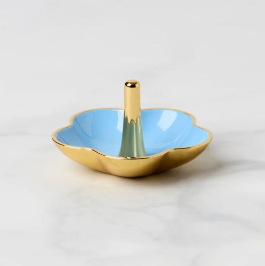 Picture of Metal Ring Dish, Blue