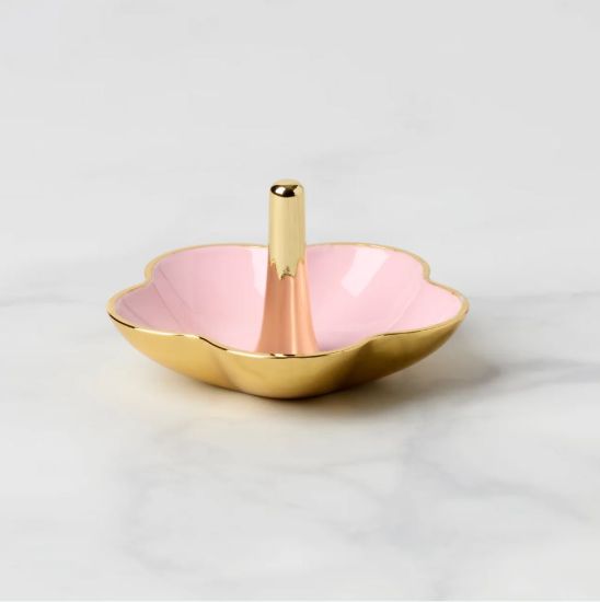 Picture of Metal Ring Dish, Pink