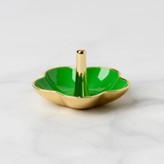 Picture of Metal Ring Dish, Green