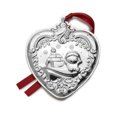 Picture of Wallace 2025 34th Edition Sterling Silver Grande Baroque Heart Christmas Ornament
