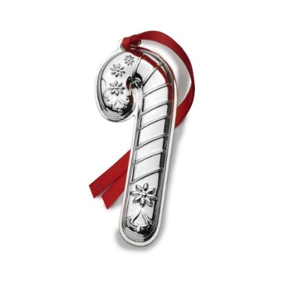 Picture of Wallace 2025 18th Edition Sterling Silver Candy Cane Christmas Ornament