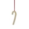 Picture of Wallace 2025 45th Edition Candy Cane Christmas Ornament Gold Plate & Enamel 