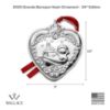 Picture of Wallace 2025 34th Edition Sterling Silver Grande Baroque Heart Christmas Ornament