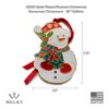 Picture of Wallace 2025 16th Edition Wonders of Christmas Snowman Gold Plate & Enamel Christmas Ornament