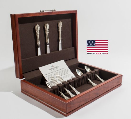 Picture of Flatware Chest with Rich Cherry finish - No Drawer 