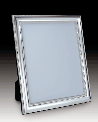 Picture of 5x7 Sterling Silver 'Beaded' Picture Frame by the925inc 