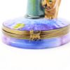 Picture of Rare Limoges Porcelain Cat in the Night with Street Lamp Trinket Box by Chamart