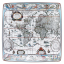 Picture of Mottahedeh Blaeu Mercator Map Square Tray