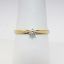 Picture of Vintage 10k Yellow Gold & Diamond Solitaire Engagement Ring with Milgrain Detailing