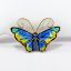 Picture of Vintage David Andersen Norway Gilt Sterling Silver & Guilloche Enamel Butterfly Brooch