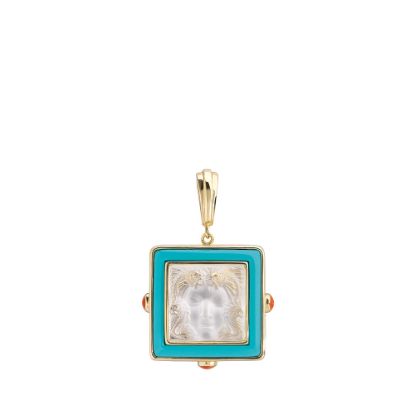 Picture of Arthuse Pendant In Vermeil & Clear Crystal