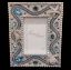 Picture of Isabella Adams 4x6" Aquamarine & Sapphire Crystal Frame With Sea Creatures