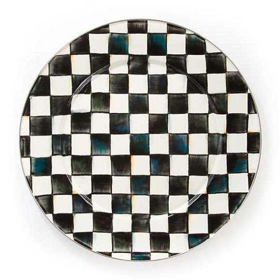 Picture of MacKenzie-Childs Courtly Check Enamel Serving Platter 