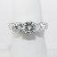 Picture of Platinum 3-Diamond Engagement Ring 