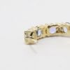 Picture of 14k Yellow Gold Tanzanite & Diamond Earrings 