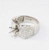 Picture of 14k White Gold Diamond Semi Mount Ring 