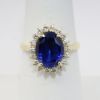 Picture of 18k Yellow Gold Sapphire & Diamond Ring 