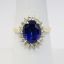 Picture of 18k Yellow Gold Sapphire & Diamond Ring 