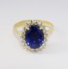 Picture of 18k Yellow Gold Sapphire & Diamond Ring 