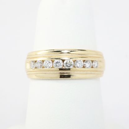 Picture of 14k Yellow Gold Men's Diamond Ring 