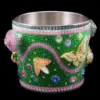 Picture of Isabella Adams Spring Garden Champagne Ice Bucket featuring Premium Crystal Bugs
