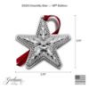 Picture of 2025 Gorham 18th Edition Chantilly Sterling Silver Christmas Ornament