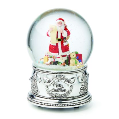 Picture of Reed & Barton - Santa Musical Snow Globe. Plays 'Jingle Bells'