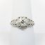 Picture of Antique Art Deco Era Platinum & Old European Cut Diamond Engagement Ring