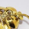 Picture of Vintage Mid Century Italian 18k Gold, Diamond & Pink Enameled Flower Brooch