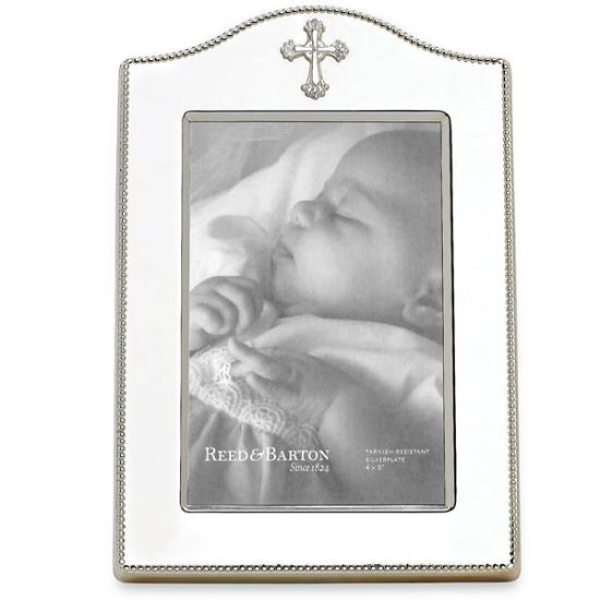 Picture of Reed & Barton Abbey Cross Silver Plate 4"x 6" Frame