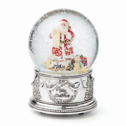 Picture of Reed & Barton Santa Musical Snow Globe with "Jingle Bells"