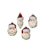 Picture of One Hundred 80 Degrees Curly Beard Santa Glass Ornament By Glitterville